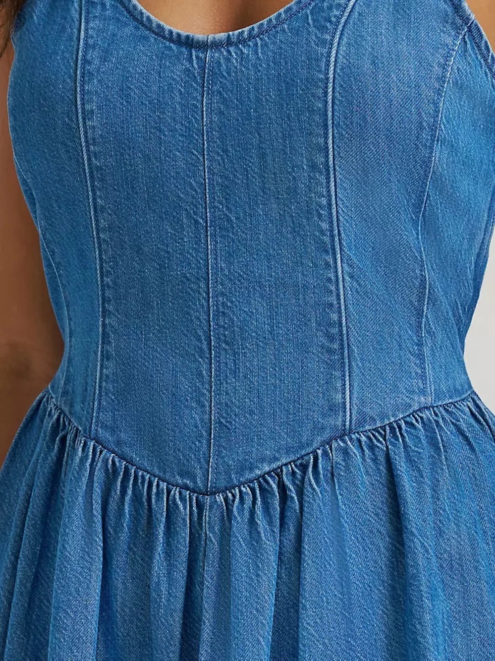 Wrangler Retro Princess Waist Denim Tank Dress - Picture 3 of 4